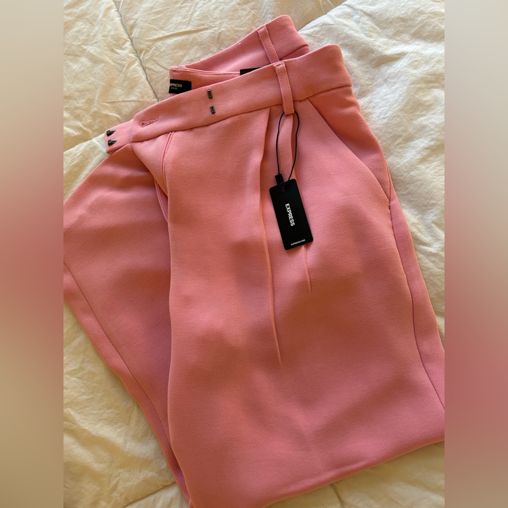 Elegant Pink Women's Pants - Picture 6 of 6